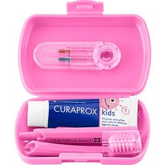 Curaprox Kids Travel Kit Rosa 6-12 Anos