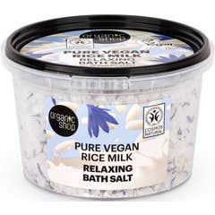 Organic Shop Sal de Baño Relajante Leche de Arroz Vegana 300g