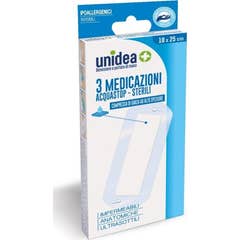 Unidea Apósito Impermeable Estéril 10x25cm 3uds