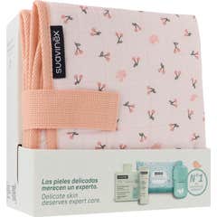 Suavinex Set Baby Care Canastilla Bird Rosa