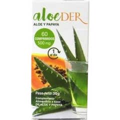 AloeDER Aloe y Papaya 500mg 60comp