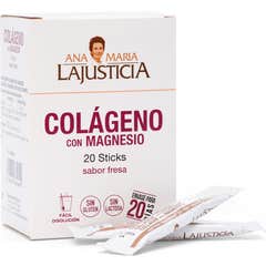 Ana Maria Justice Colageno Magnesium Strawberry 20 Sticks
