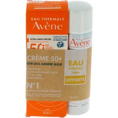 Avène Pacco Crema SPF50+ UVB UVA Senza Profumo + Acqua Termale