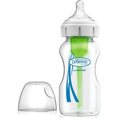 Dr. Brown's Options+ Glass Feeding Bottle Wid Neck 270ml 1 Unità