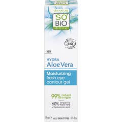 So'Bio Étic Gel Contorno de Ojos Hidratante Aloe 24H 15ml