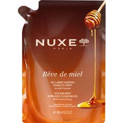 Nuxe Rêve de Miel Gel Limpiador Dermatológico Rostro y Cuerpo Eco-Refill 400ml