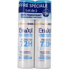 Etiaxil Antitranspirante Aerosol 72H Pieles Sensibles 2x150 ml