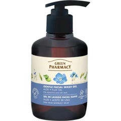 Green Pharmacy Gel Lavado Suave Aloe Aceite de Lino 270 ml