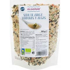 Algamar Groente Rijst Soep Zeewier Eco 250g