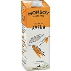 Monsoy Bevanda Vegetale ai Fiocchi d'Avena Biologica Senza Zucchero 1000ml