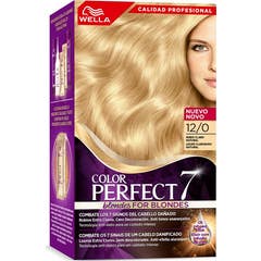 Wella Color Perfect 7 Kit 100% Cobertura de Canas 12/0 Rubio Claro Natural