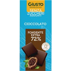 Giusto Chocolate Extra Negro Sin Azúcar 85g