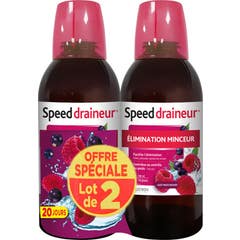 Nutreov Speed Drainer Pack Sabor Fruta Roja 2x500 ml