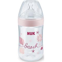 Nuk Biberón Pp Silicona Nature Sense Beach Time Talla M 0-6M 260ml