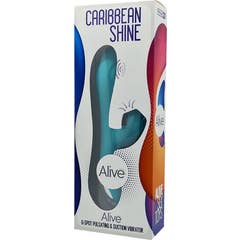Alive Caribbean Shine Vibrador & Succionador Azul 1ud