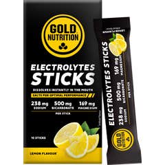 Gold Nutrition Electrolytes  Sticks Limón 10 sticks