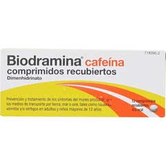 Biodramina Cafeína 12 comprimidos recubiertos