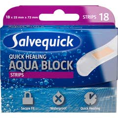 Salvequick Tiritas Aqua Block 18uds