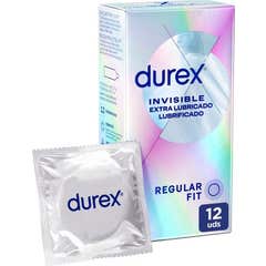 Durex Invisible Extra Lubricado Preservativos 12uds