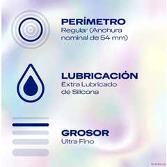 Durex Invisible Extra Lubricado Preservativos 12uds