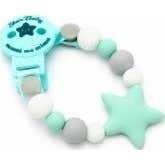 Mamimima catena di silicone silicone ciuccio stella verde Star