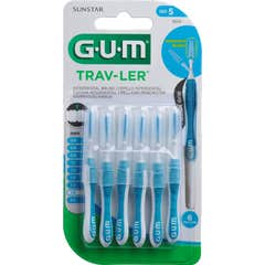 Gum Gum Trav-Ler Interdental Brush 6uds