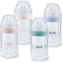 Nuk Nature Sense zuigfles 260ml siliconen 0-6 M