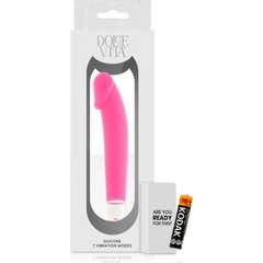 Dolce Vita Realistic Vibrator Silicone Pink 1pc