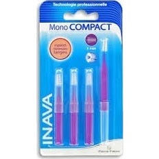 Inava Cepillo Mono Compact Morado 6-4mm 4uds