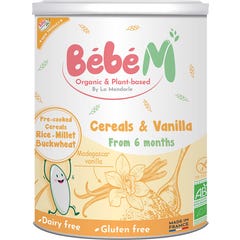 La Mandorle Bebe M Cereales Vanille +6M 400g