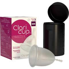 Claripharm Claricup Copa Menstrual Transparente T3 + Caja