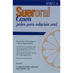 Sueroral Casen Solución Oral 5 sobres