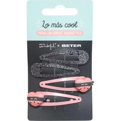 Mr. Wonderful Pelo-Clips Corazon 4uds