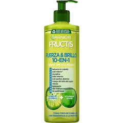 Garnier Fructis Fuerza & Brillo 10 En 1 Crema Sin Aclarado 400ml