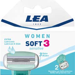 Lea Recambios Woman Soft3 Sensitive 2uds