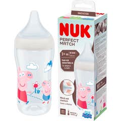 Nuk Perfect Match Biberon Silicona Peppa Pig +3M 250 ml