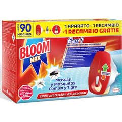 Bloom Pack Max Moscas & Mosquitos Aparato Elctrico + 2 Recambios