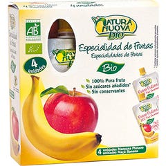 Natura Nuova Pure Manzana y Platano Bio 4x100g