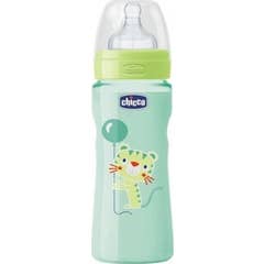 Chicco Biberon Pp T Silicona Flujo Rapido Verde 4 M+ 330 ml