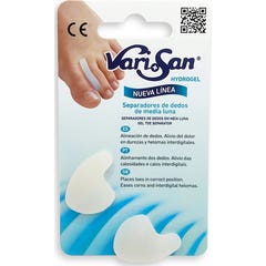 Vari+San hydrogel split semi-moon stor størrelse 2uds