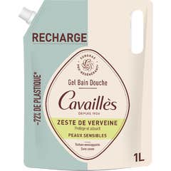 Cavaillès Gel de Ducha Zeste de Vervena Eco-Recarga 1000 ml