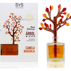 SYS Ambientador Difusor Árbol Canela Naranja 90 ml