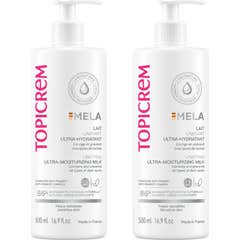 Topicrem MELA Latte Uniformante Ultra Idratante Corpo SPF15 2x500 ml