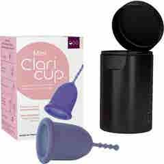 Claripharm Claricup Antimicrobial Menstrual Cup Size 0 Disinfection Box