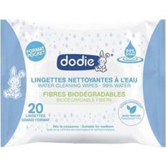 Dodie Linget Acqua biodegradabile 20 pezzi