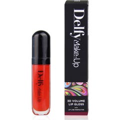 Delfy Lip Gloss 3D Volume Effect Color Red Rose 7ml