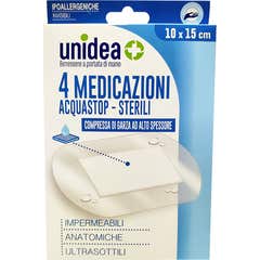 Unidea Apósito Impermeable Estéril 10x15cm 4uds