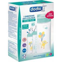 Dodie Sensation Biberón Tetina Plana +6 M Aire 2 X330 ml