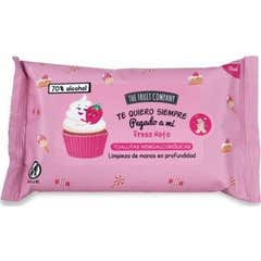 The Fruit Company Salviette Idroalcolico Fragola 15 Unità