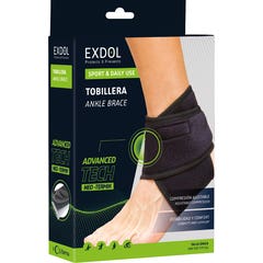 Exdol Tobillera Neopreno Talla Única Color Negro EXDOL,